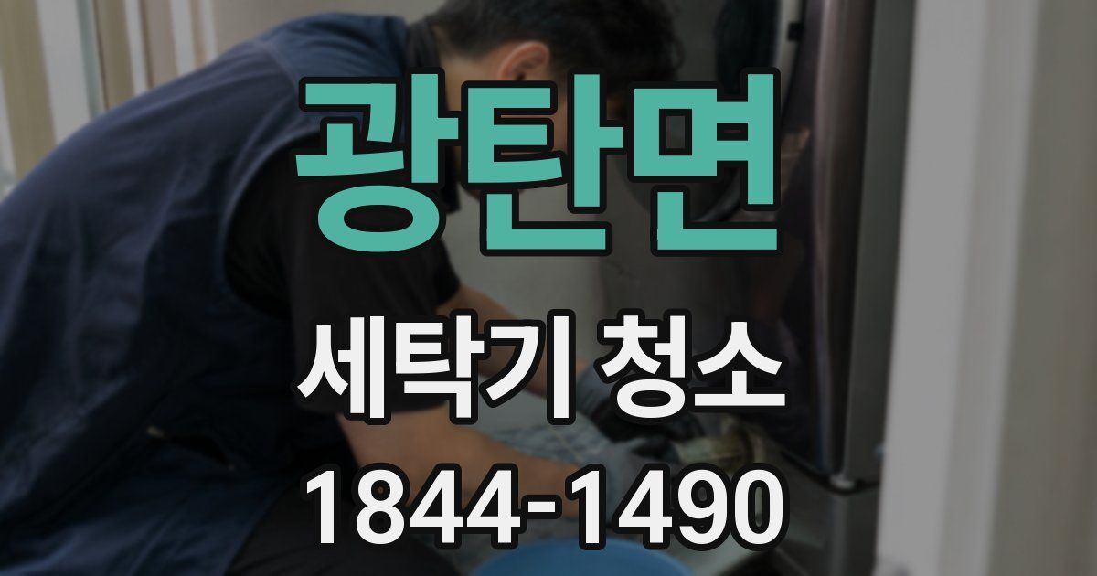 광탄면 세탁기 청소