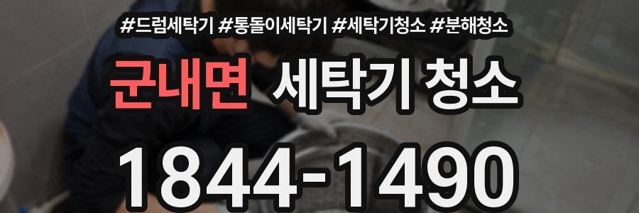 군내면 세탁기 청소