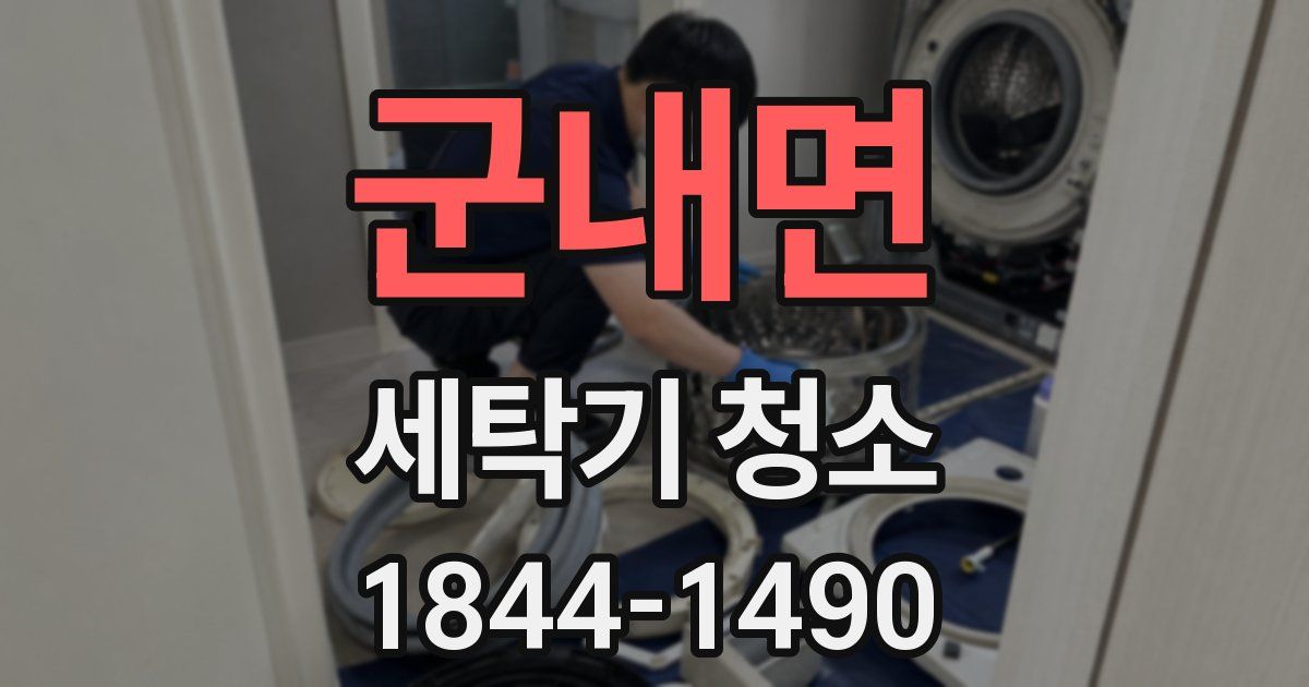군내면 세탁기 청소