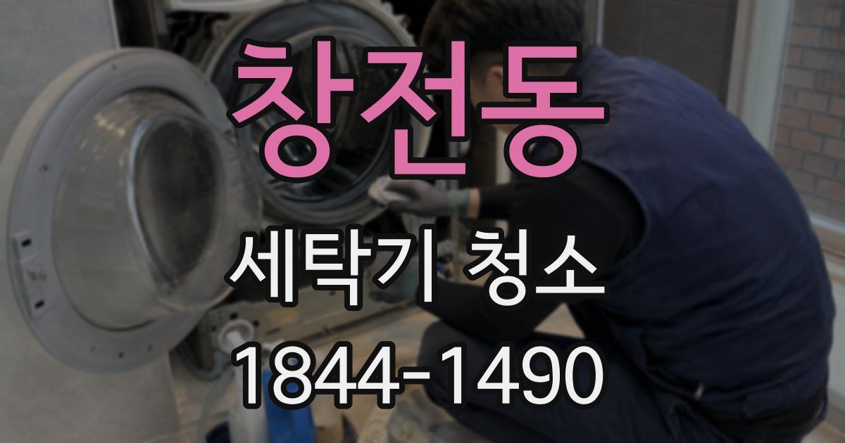 창전동 세탁기 청소