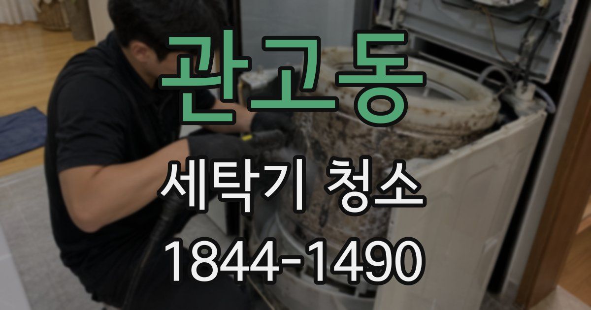 관고동 세탁기 청소