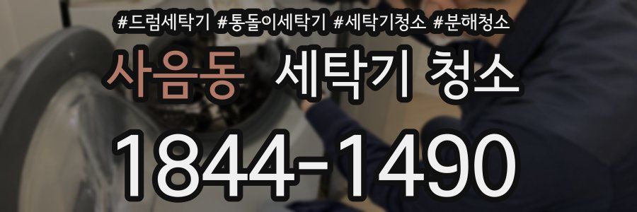 사음동 세탁기 청소