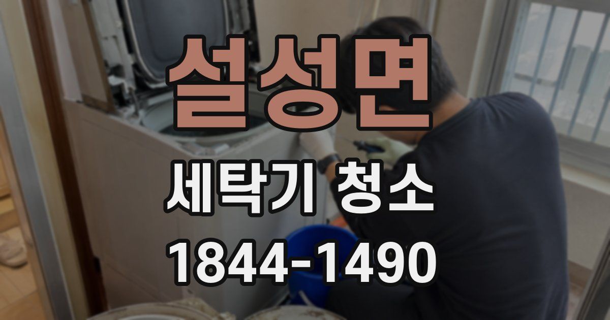 설성면 세탁기 청소