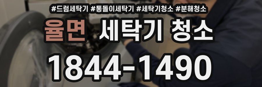 율면 세탁기 청소