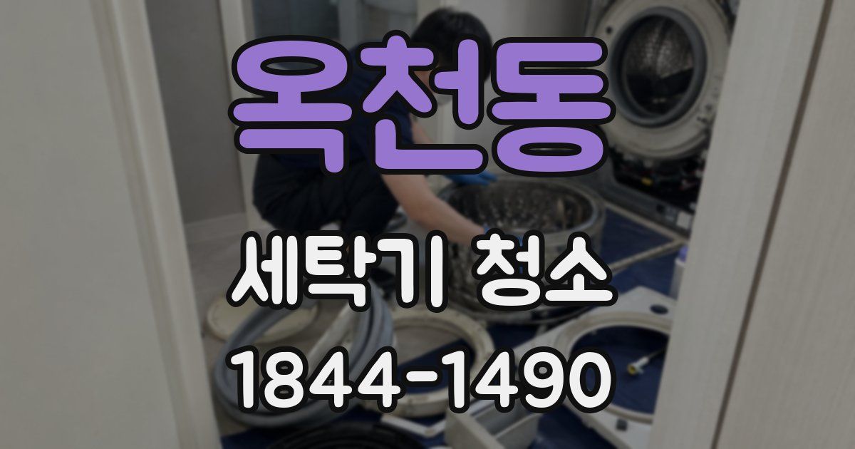 옥천동 세탁기 청소