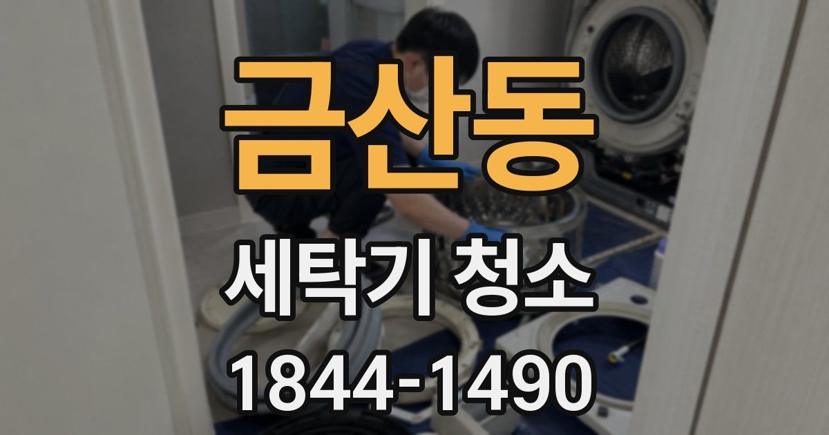 금산동 세탁기 청소