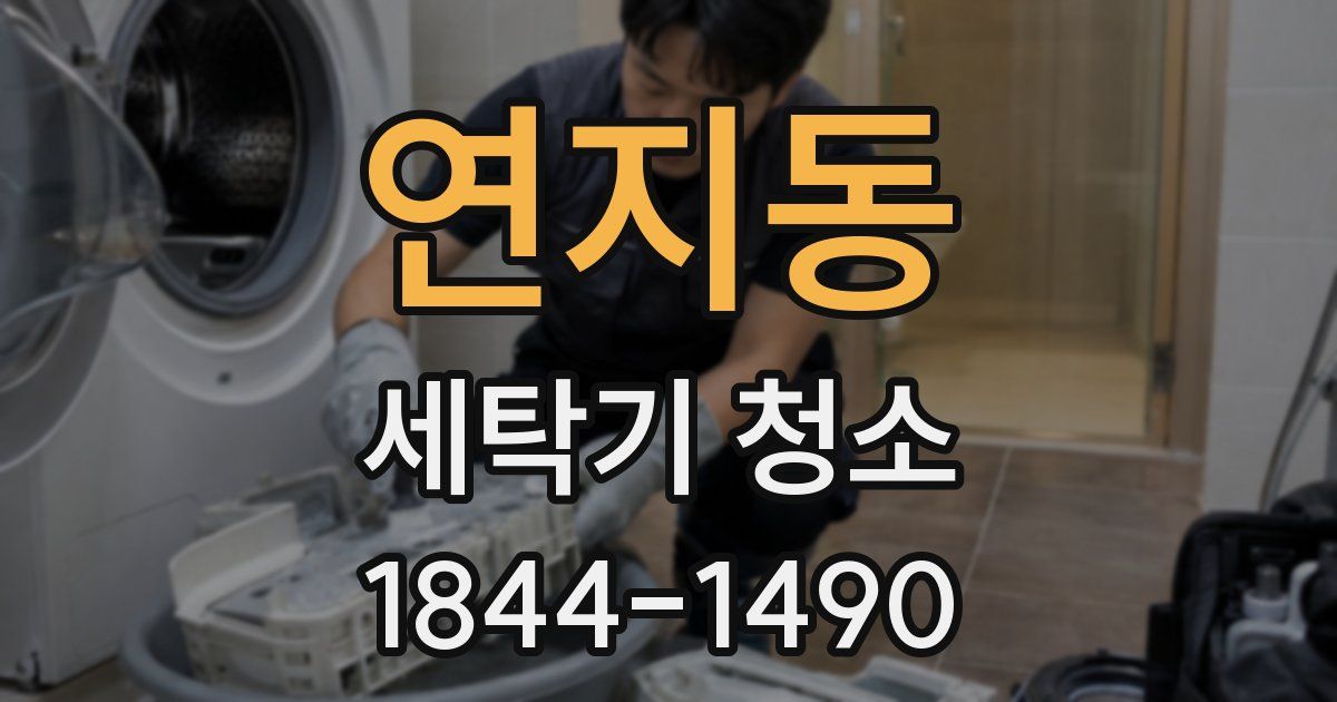연지동 세탁기 청소