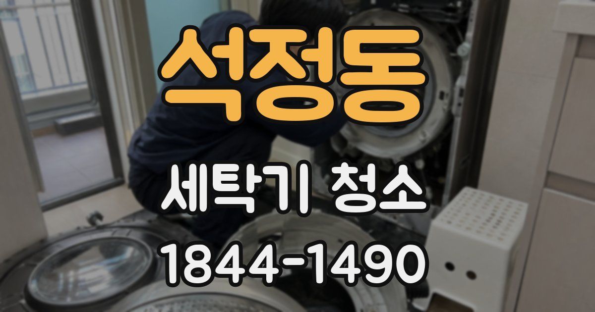 석정동 세탁기 청소