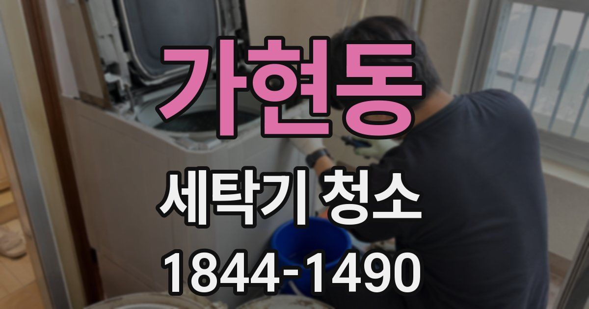 가현동 세탁기 청소