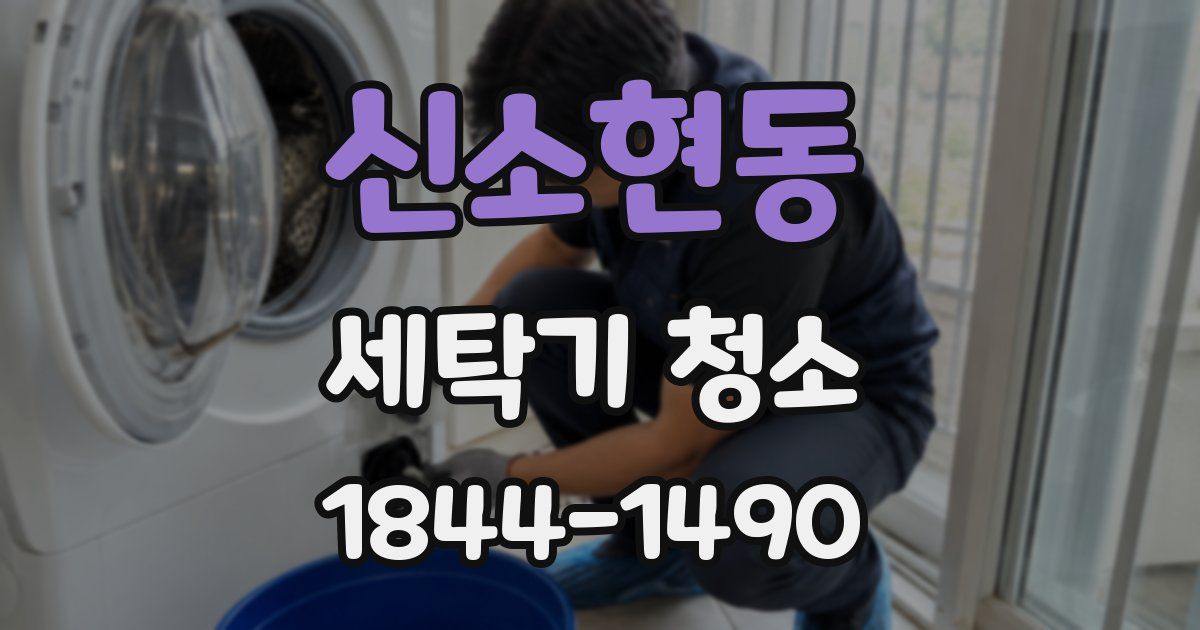 신소현동 세탁기 청소