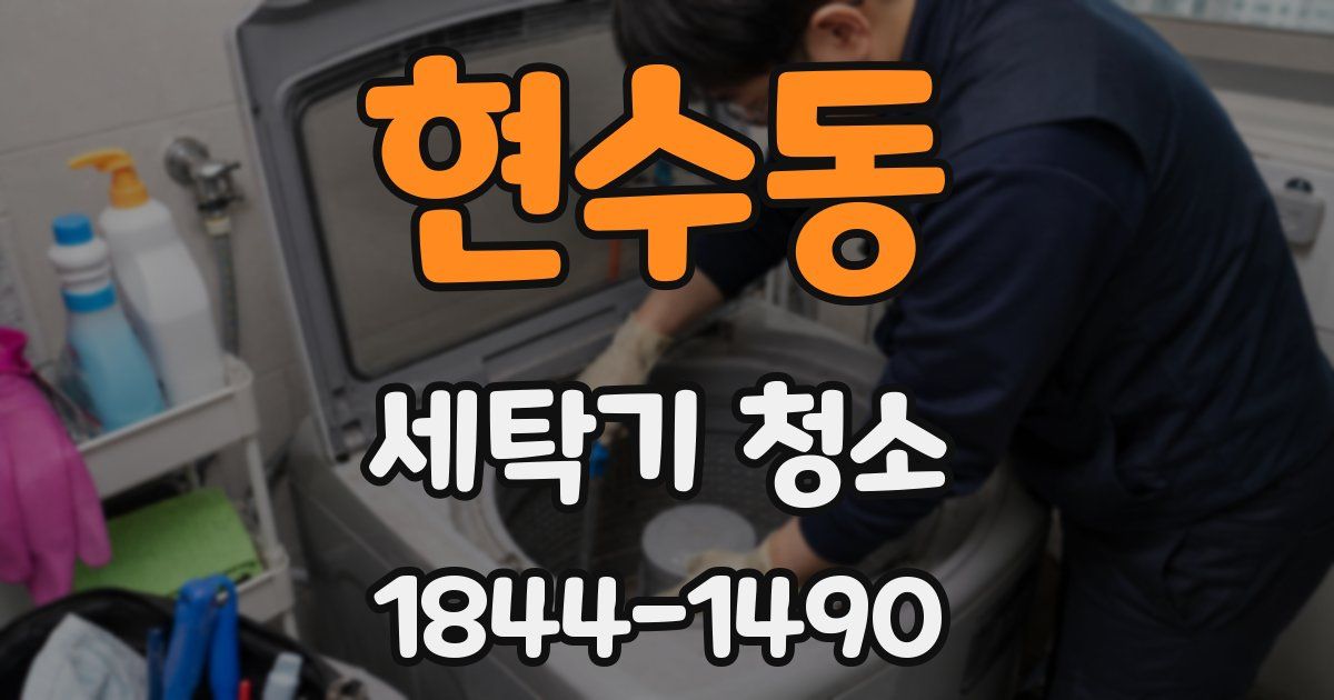 현수동 세탁기 청소