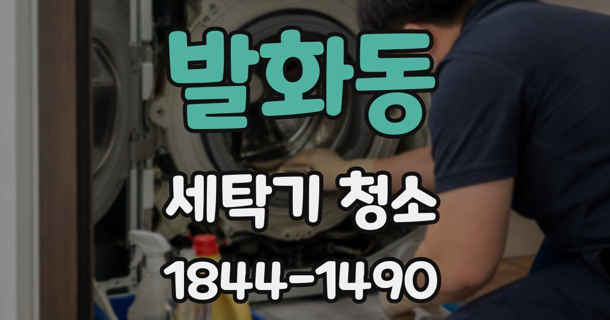 발화동 세탁기 청소