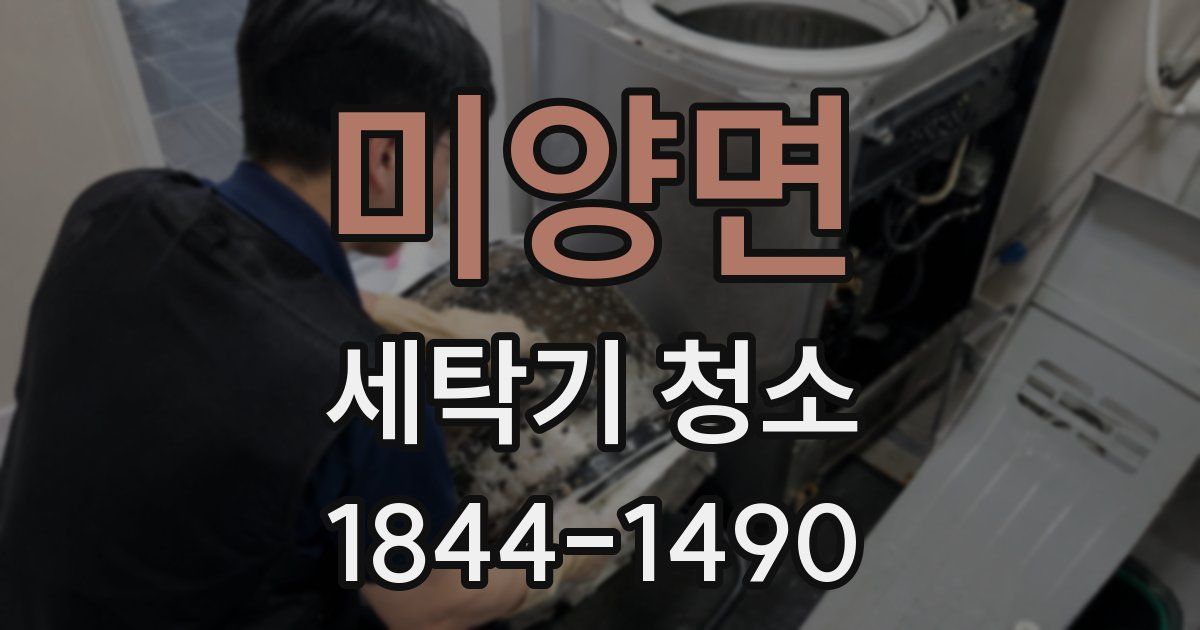 미양면 세탁기 청소
