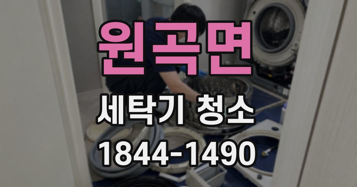 원곡면 세탁기 청소