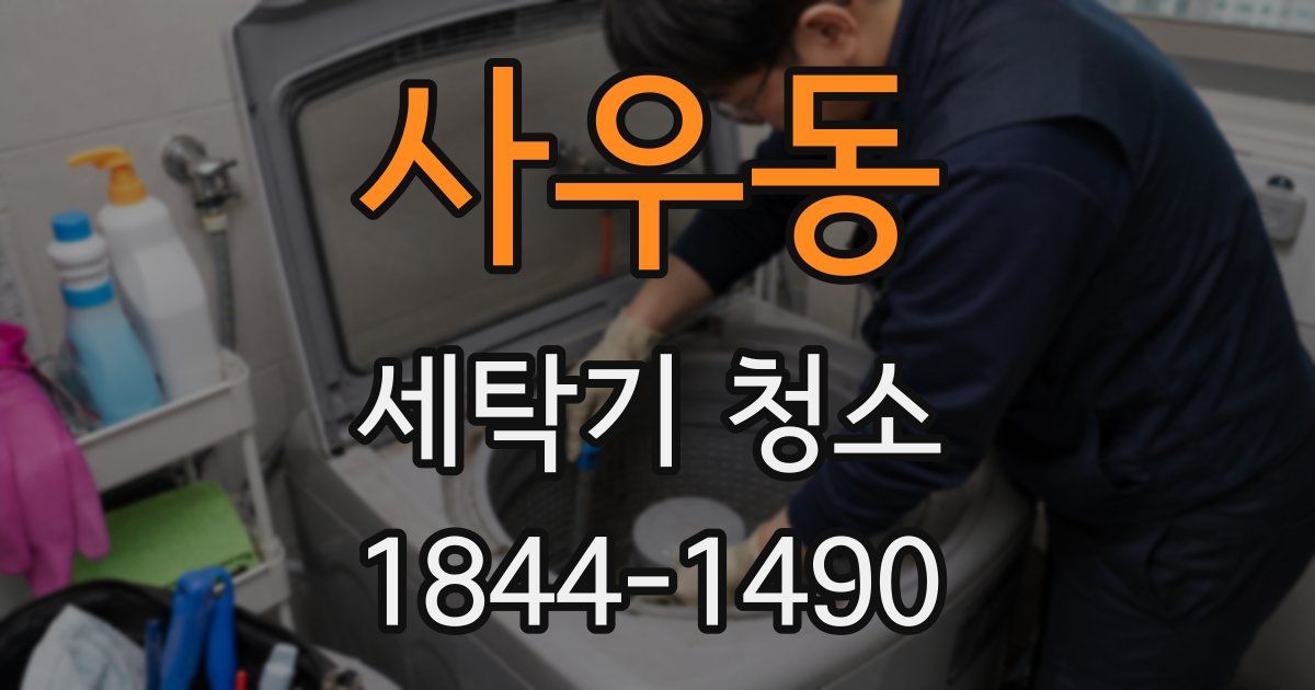 사우동 세탁기 청소