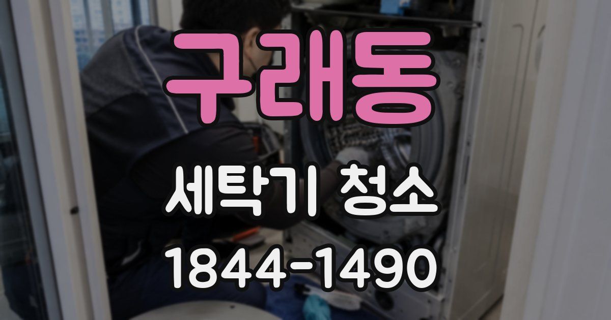 구래동 세탁기 청소