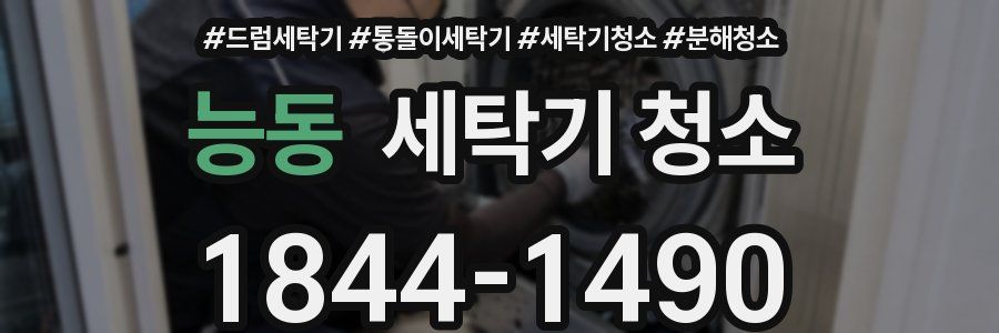 능동 세탁기 청소