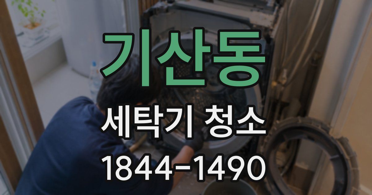 기산동 세탁기 청소