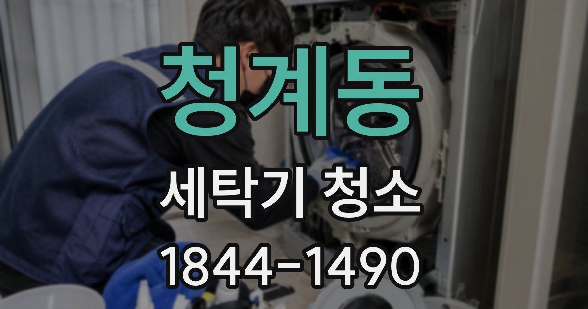 청계동 세탁기 청소