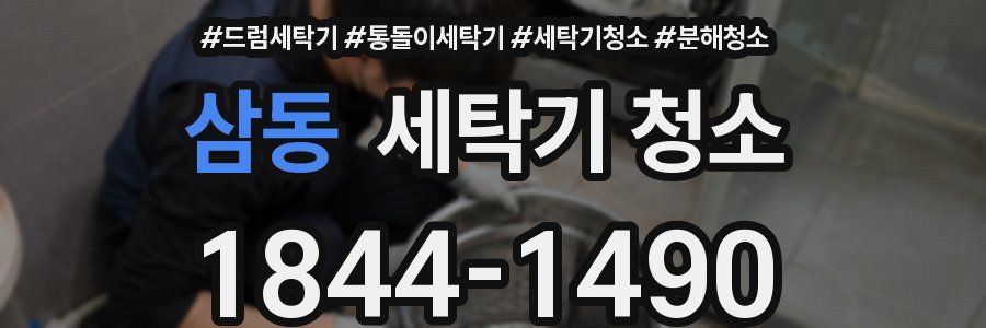 삼동 세탁기 청소