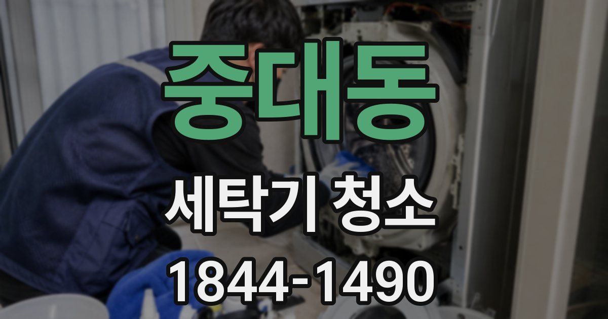 중대동 세탁기 청소