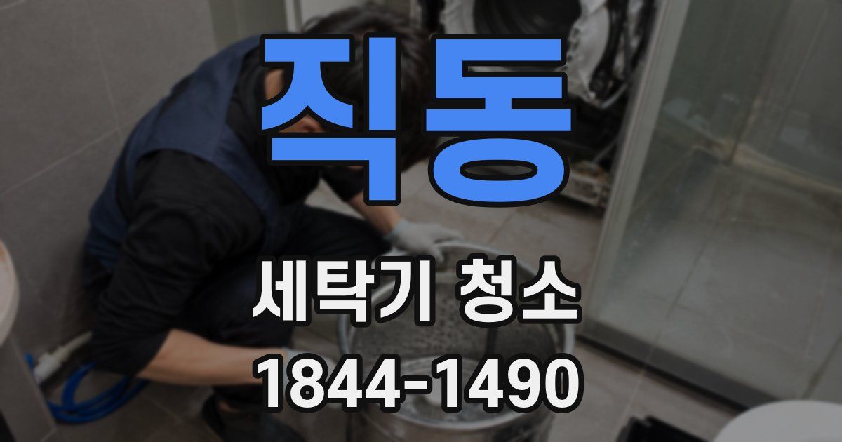 직동 세탁기 청소