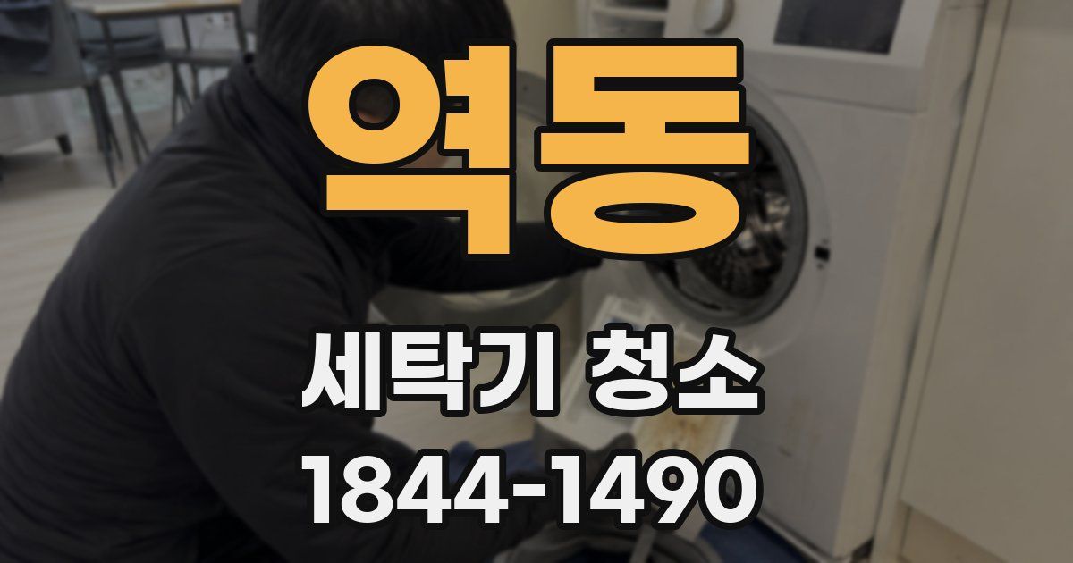 역동 세탁기 청소