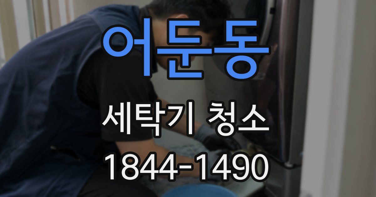 어둔동 세탁기 청소