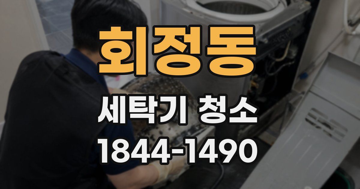 회정동 세탁기 청소