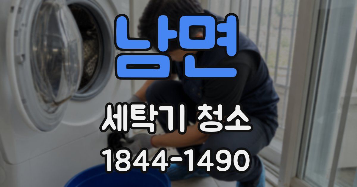 남면 세탁기 청소