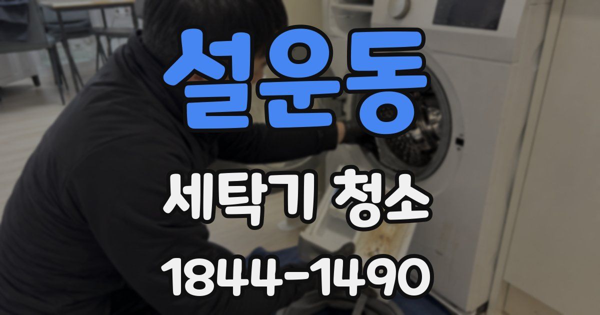 설운동 세탁기 청소