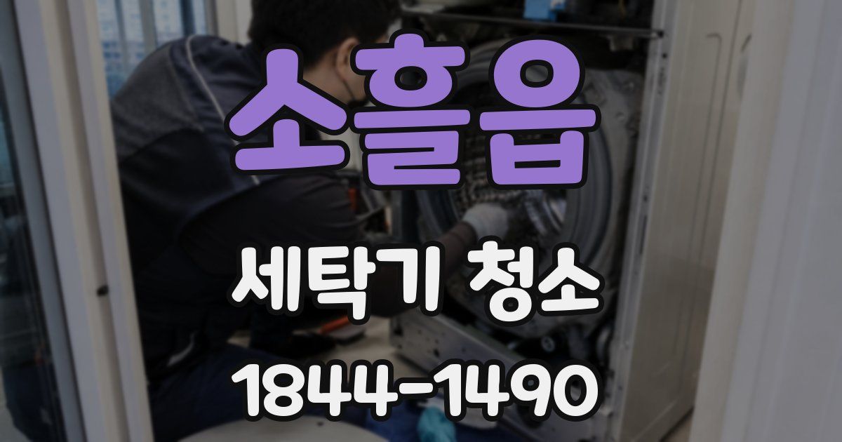 소흘읍 세탁기 청소