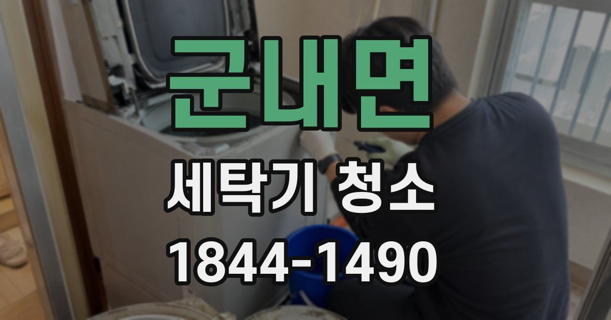 군내면 세탁기 청소
