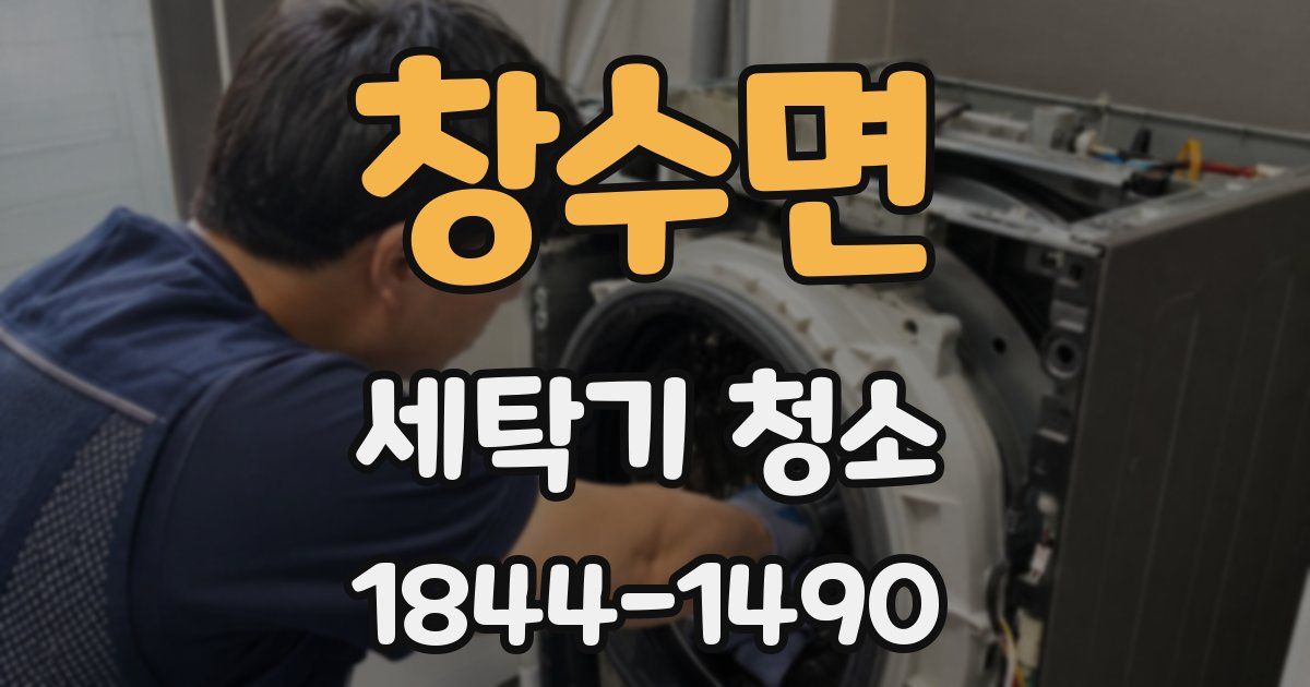 창수면 세탁기 청소