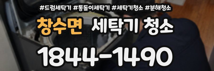 창수면 세탁기 청소