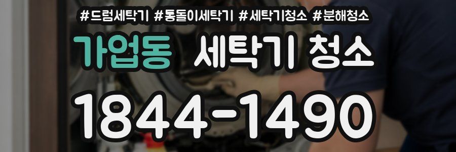 가업동 세탁기 청소
