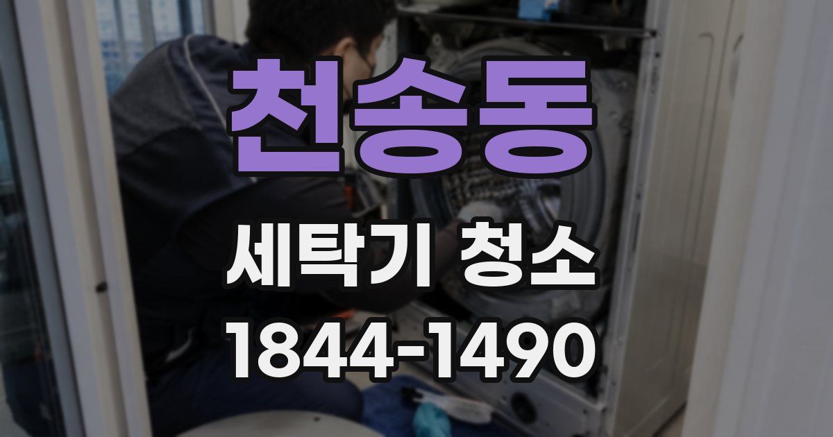 천송동 세탁기 청소