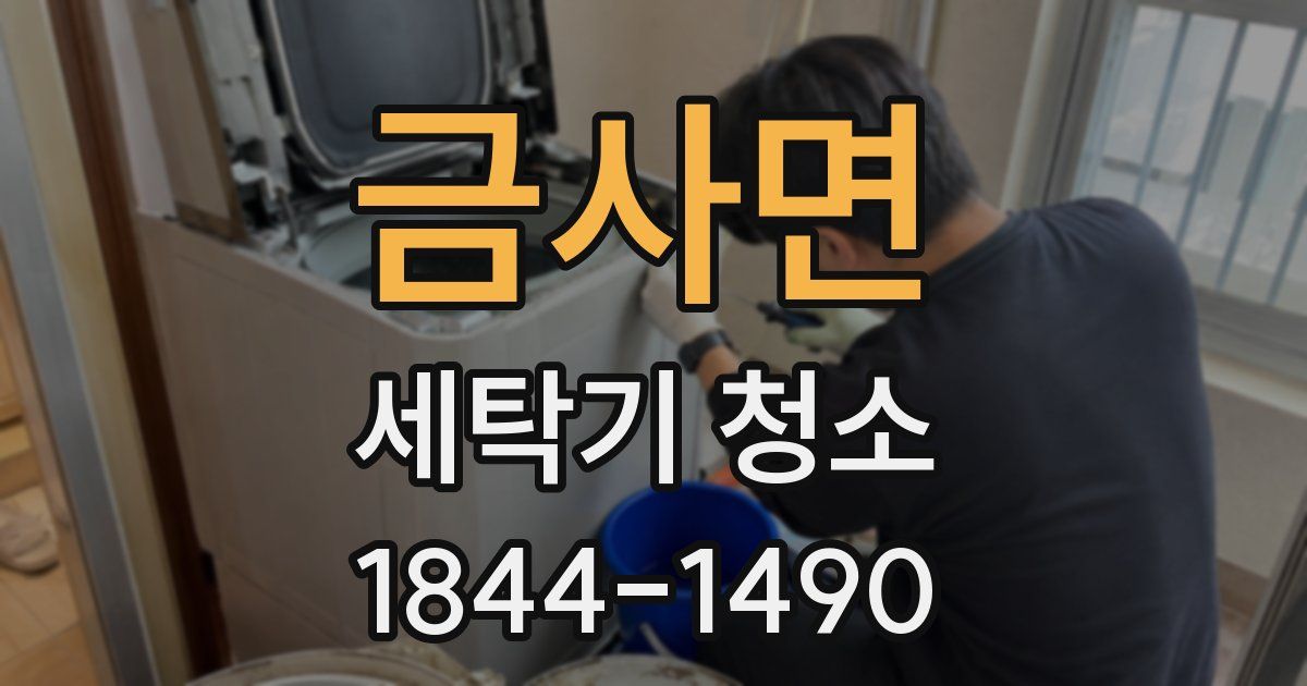 금사면 세탁기 청소