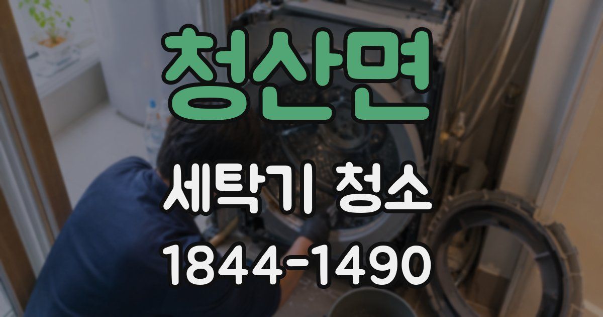 청산면 세탁기 청소