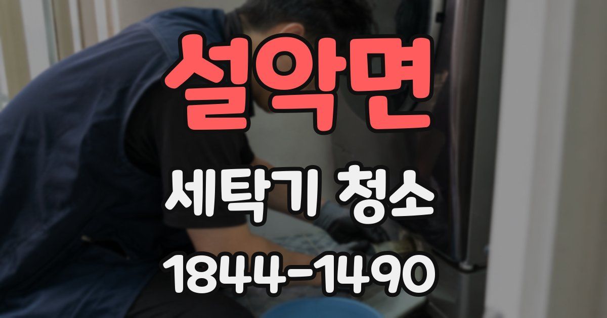 설악면 세탁기 청소