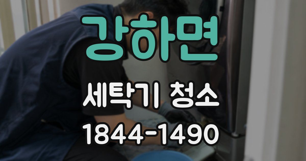 강하면 세탁기 청소