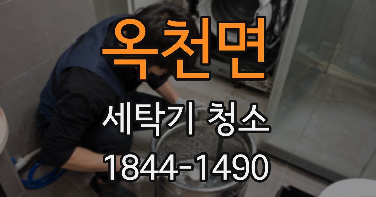 옥천면 세탁기 청소