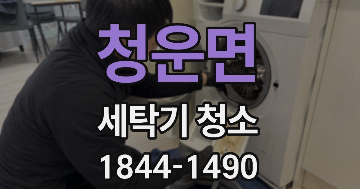 청운면 세탁기 청소