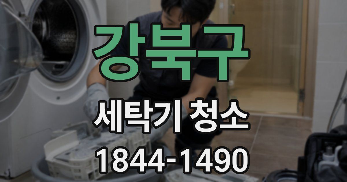 강북구 세탁기 청소