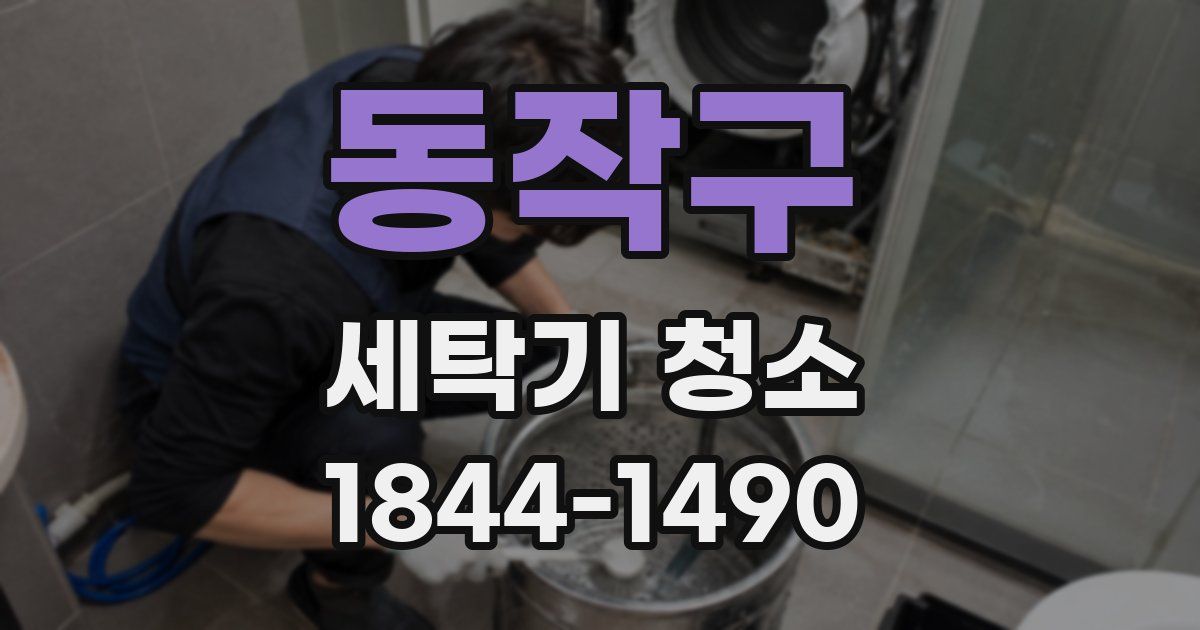 동작구 세탁기 청소