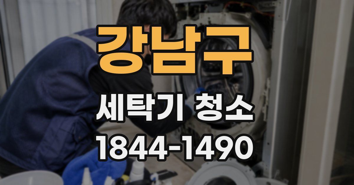 강남구 세탁기 청소