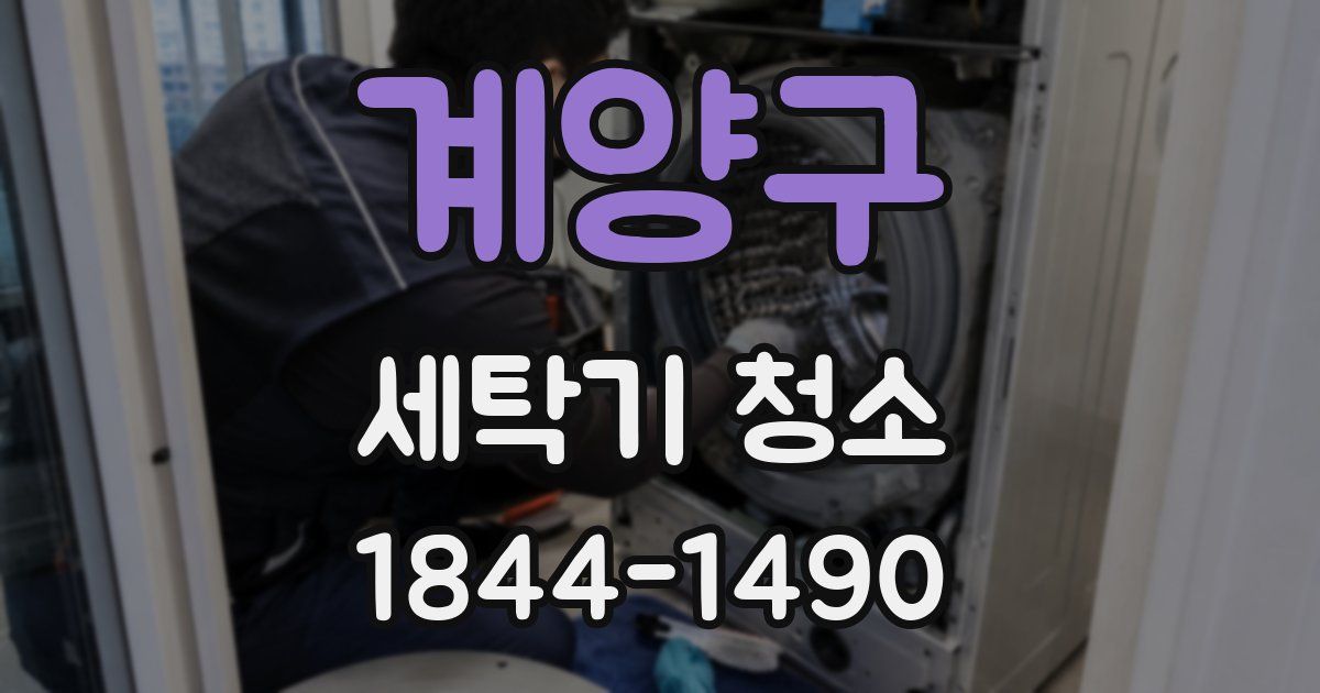 계양구 세탁기 청소