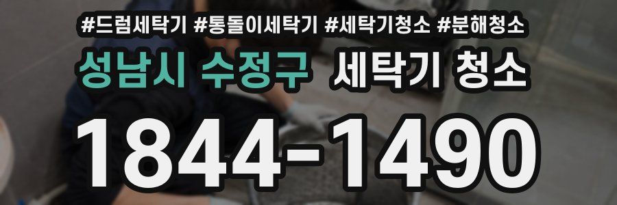 성남시 수정구 세탁기 청소