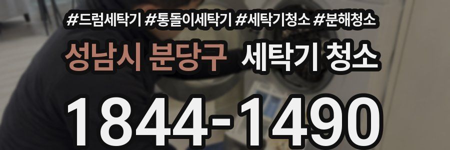 성남시 분당구 세탁기 청소