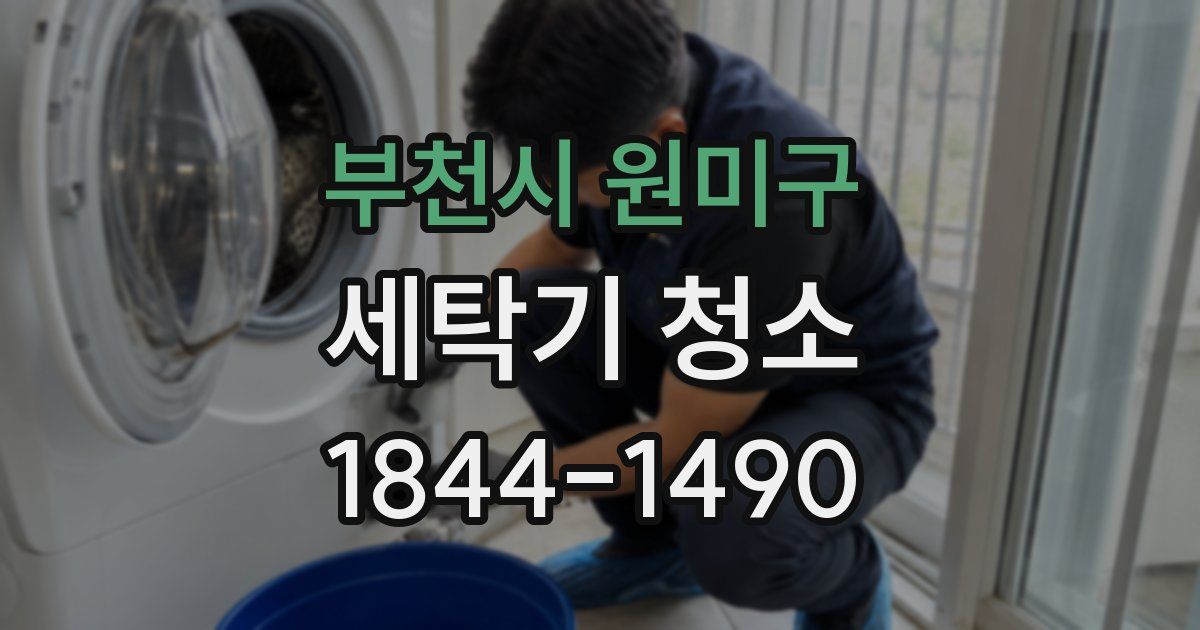 부천시 원미구 세탁기 청소